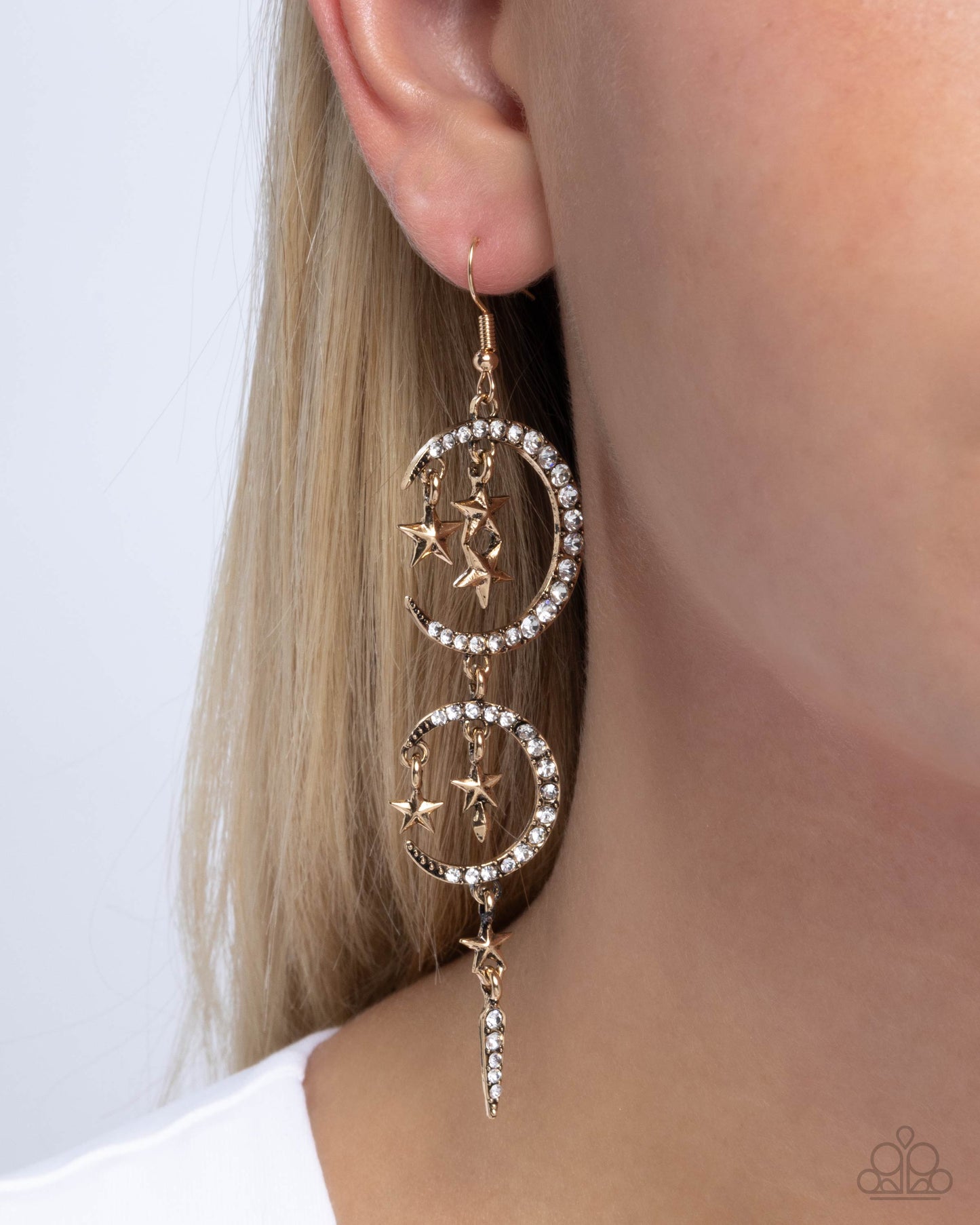 New Releases 10/12 Celestial Cascade - Gold Earrings