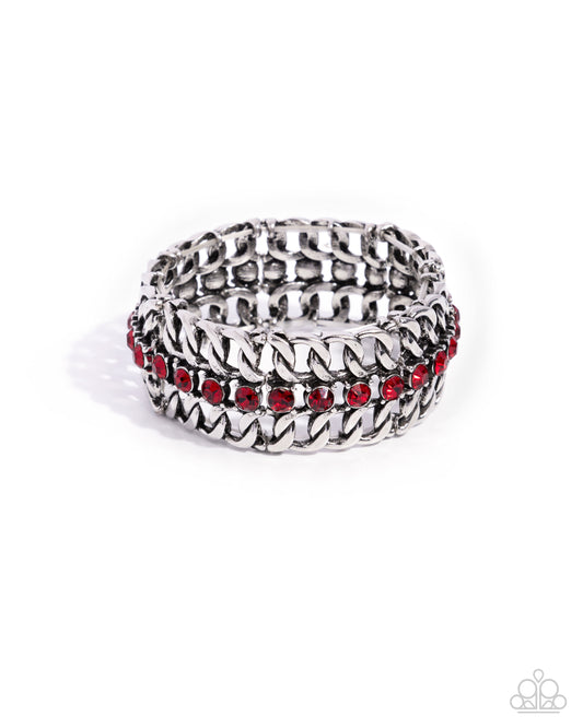New Releases 10/10 Secure Shimmer - Red Bracelet