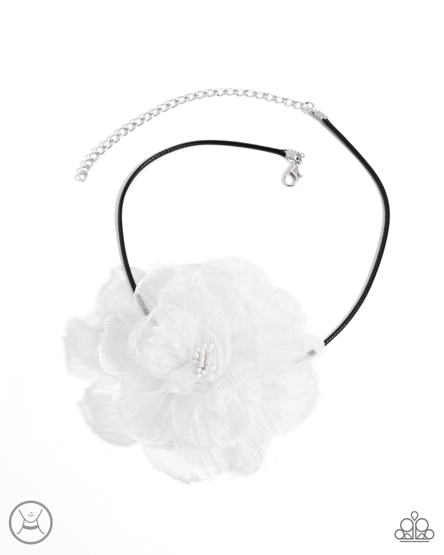 French Facade - White Choker Necklace
