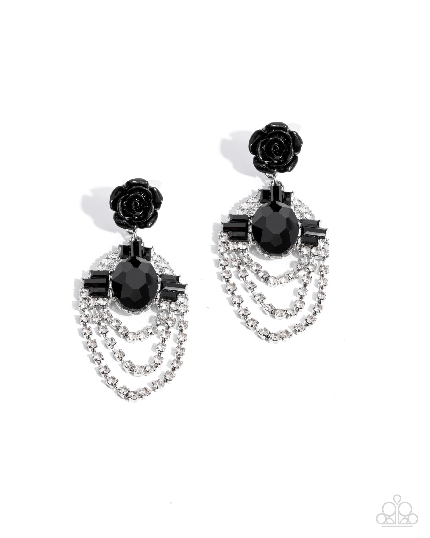 New Releases 10/9 Rosy Rave - Black Post Earrings