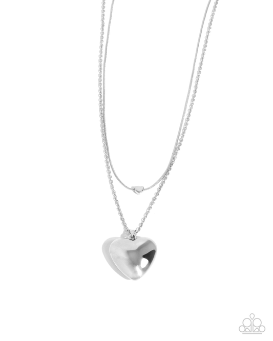 New Releases 1/3 Halting Hearts - Silver necklace