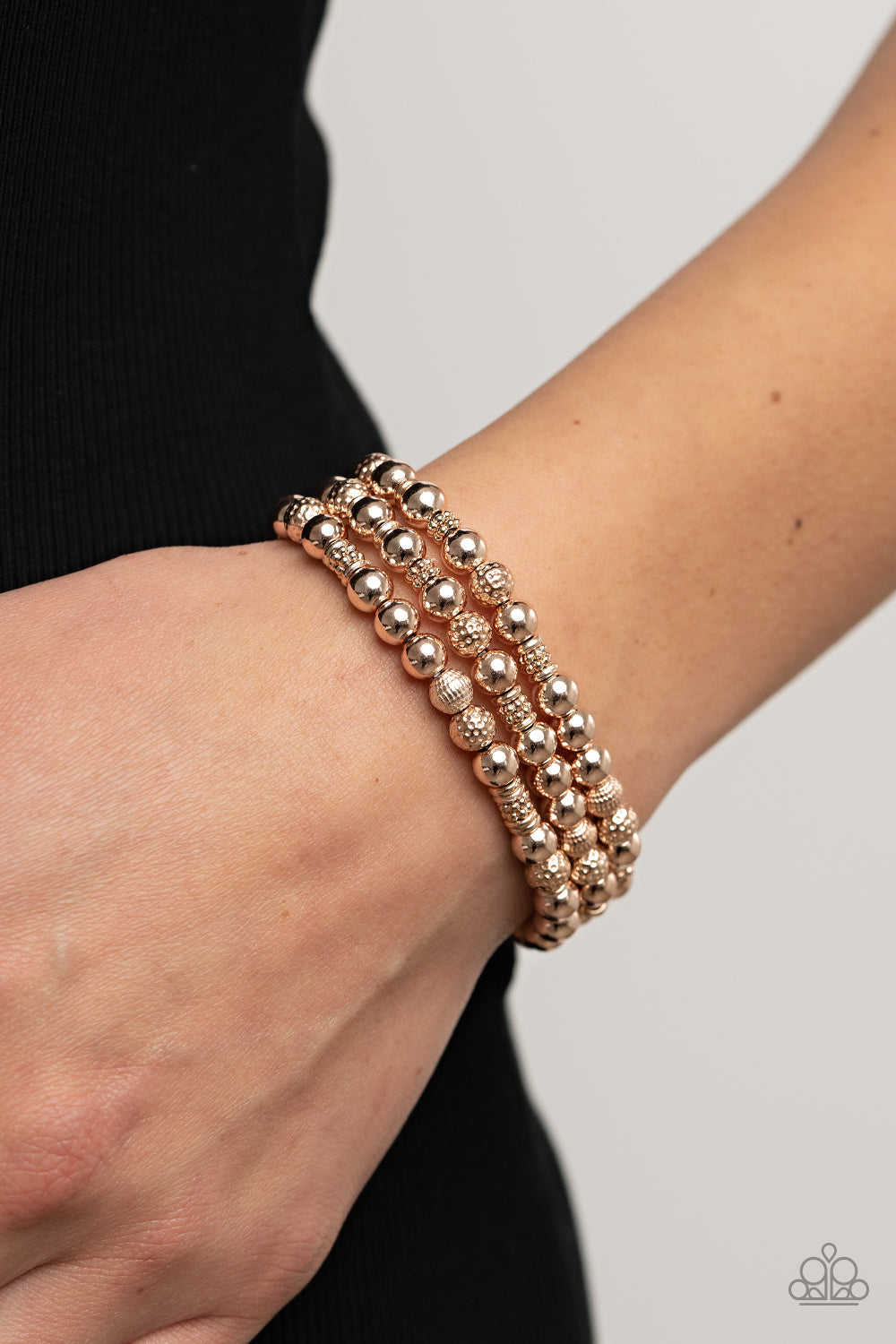 Paparazzi  Boundless Boundaries - Rose Gold Bracelet