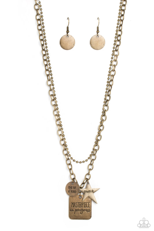 New Releases 11/9 Masterpiece in Progress - Brass Necklace