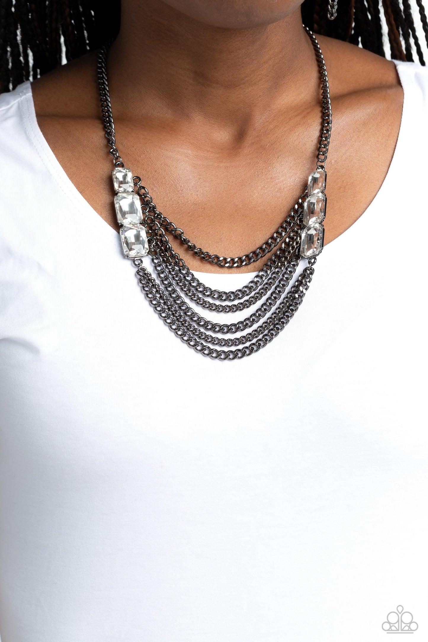 New Releases 5/25 Come CHAIN or Shine - Black Necklace bin 9